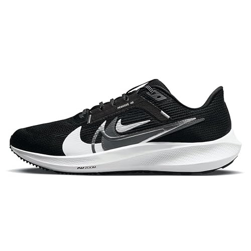 Image of Nike Men's Air Zoom Pegasus 39 Men's Road Running Shoes, Black Multicolored Bright White, 7 UK