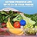 Bluapple Produce Saver Ethylene Gas Absorber 1 Year Refill Kit with Activated Carbon - 8 Packets (9 Grams Classic + 4 Grams of Carbon Each) - Keeps Fruits & Vegetables Fresher Longer, Produce Storage