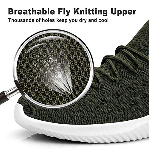 Image of Feethit Mens Slip On Running Shoes Breathable Lightweight Comfortable Fashion Non Slip Sneakers for Men