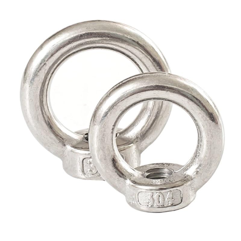 Tornillo con Argolla Pernos de Ojo Marinos de Acero Inoxidable 304 con Orificios for Anillos for Ojales de Cable M3 M4 M5 M6 M8 M10 M12 M14 M16 M18 M20 M24 Tornillo con Anilla(18mm,M18-1pcs)