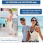 CoolFire - Pedometer, 2025 Indoor & Outdoor 3D Clip-On Pedometer, Accurate Step Counter for Walking Steps and Miles, Calories, Ankle Step Tracker for Fitness, Optional App - Image 2