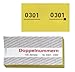 Produktbild WOLF & APPENZELLER 750052 Doppelnummern gelb 01-500