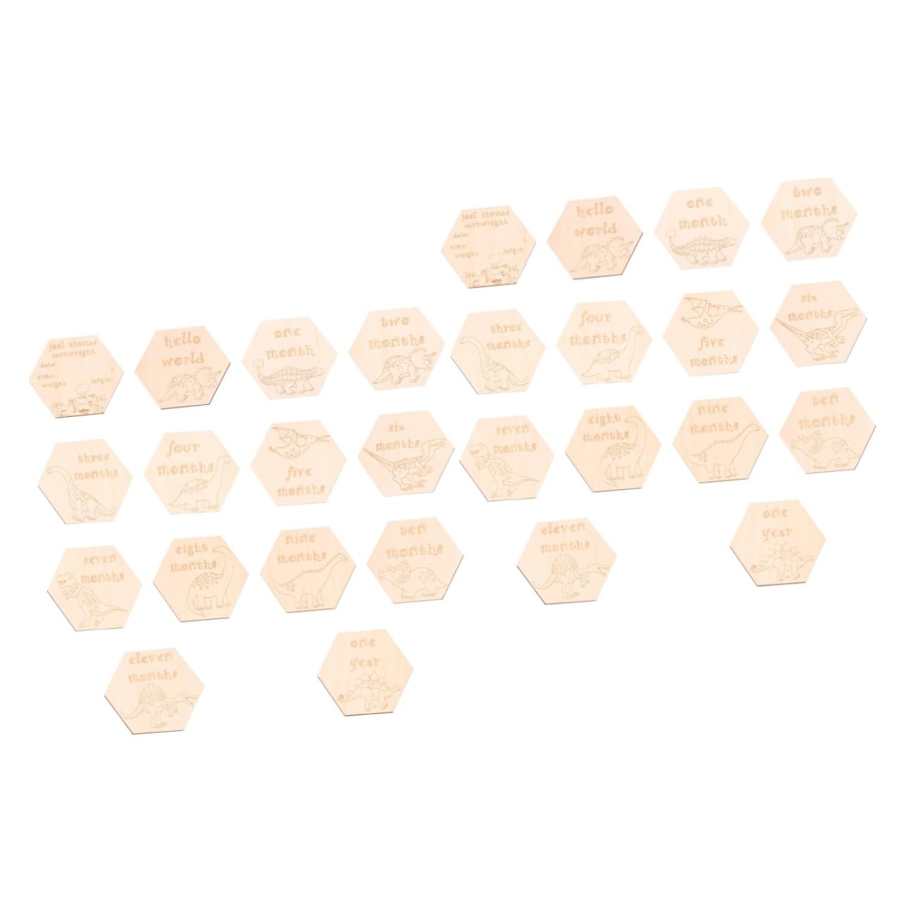 TOYANDONA 28piezas Tarjetas De para Bebés Propiedades Fotográficas para Recién Nacidos Recuerdos De Crecimiento Material De Natural para Compartir Redes Sociales