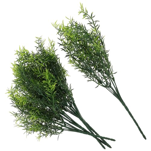 Amosfun 5 Piezas De Decoración De Plantas De Mesa En Maceta Planta Artificial De Oficina Ramas Verdes Falsas Tanque Plantas Grandes De Imitación para Interiores Guirnalda Artificial