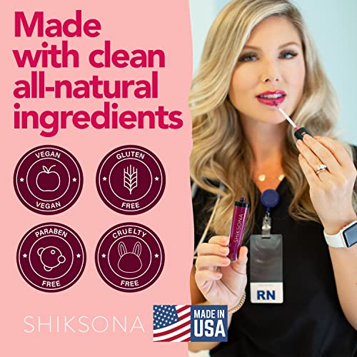 Shiksona High Shine Lip Gloss | Hydrating, Vegan, High Pigment, Non-Sticky Lipgloss In A Timeless, Universal Color | Sexy Self-Starter (Candy Apple Red) #TOP4