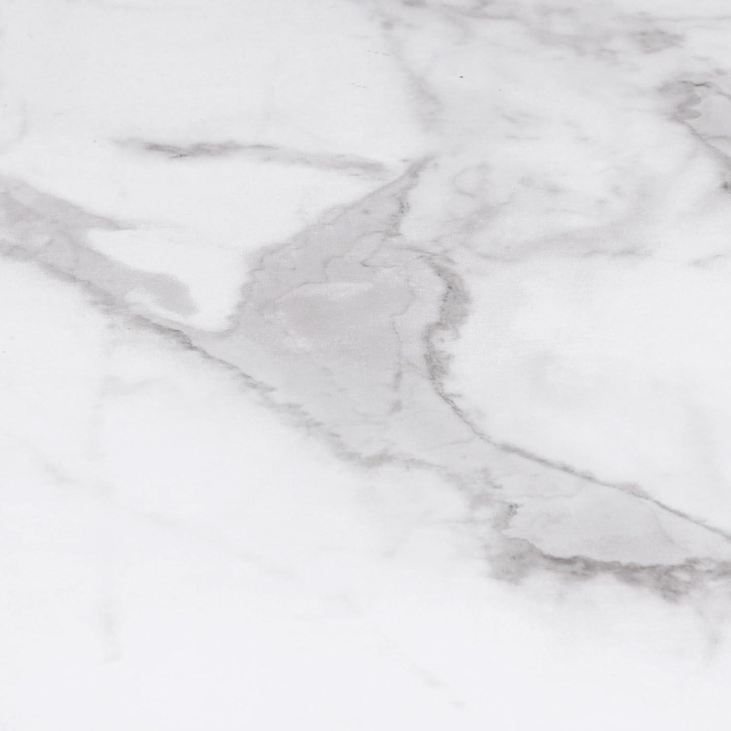 IDMarket - Tavolo da pranzo rotondo per 4-6 persone ALASKA con effetto marmo bianco e gamba a ragno in metallo 110 cm