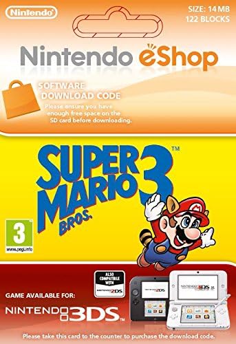 Super Mario Bros 3 NES [3DS Download Code]