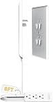 Smart Sleek Socket: Universal Outlet Concealer with Wi-Fi Smart Power Strip