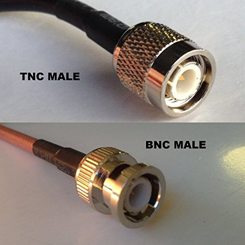 14 Foot RG58 TNC Male to BNC Male Pigtail Jumper RF coaxial Cable 50ohm Fast USA Shipping