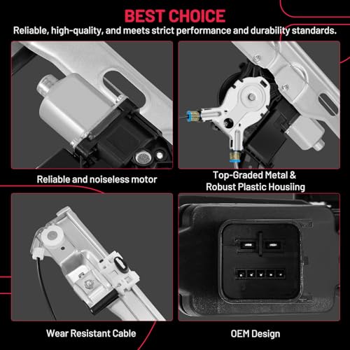 Image of BDFHYK 751-601 Power Window Regulator with Motor Front Right for 2011-2014 F-150 Lincoln Mark LT 2011 2012 2013 2014 11 12 13 14