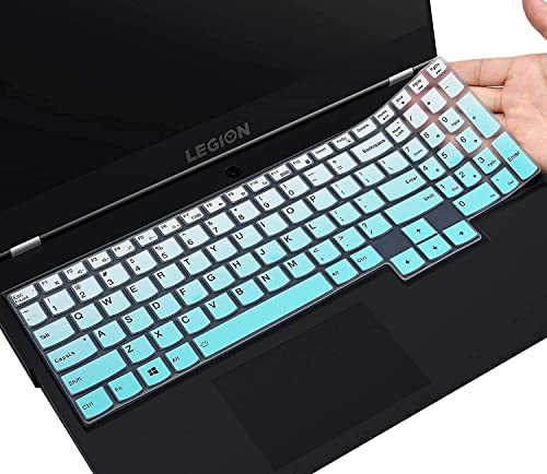 Image of VNJ Silicone Keyboard Skin Cover for Lenovo Legion 5 & Slim 5i / Pro 5i / LOQ & Pro 7i | IdeaPad Gaming 3 3i 15.6 inch & 16 inch (Mint Green)