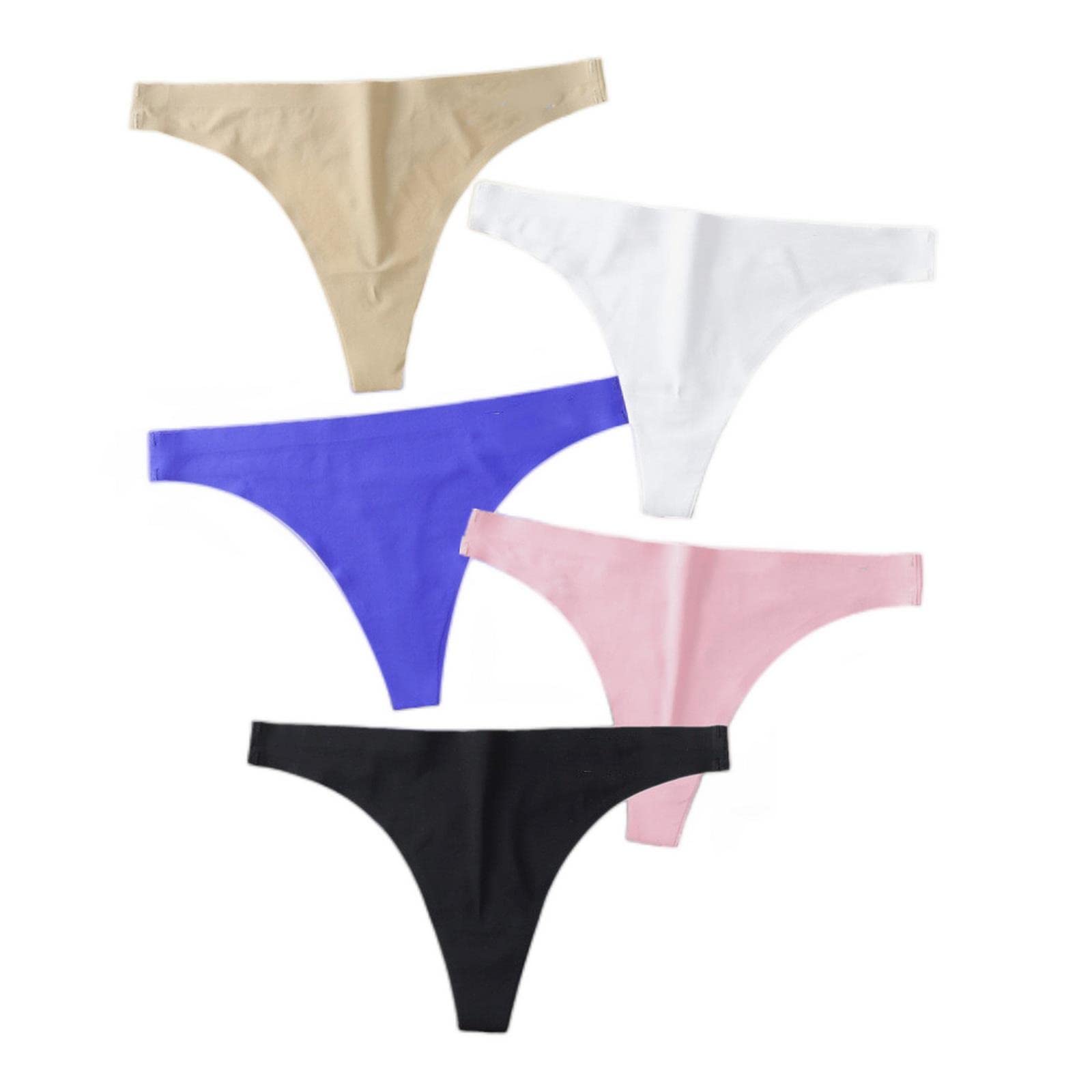 Bragas Mujer 3 Pcs/Paquete De Hielo Seda Mujeres G String Tanga Color Sin Costuras Bikini Bikini Briefs