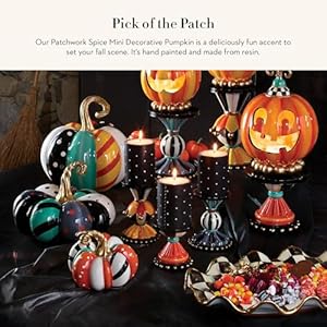 Mackenziechildsminipatchworkspicepumpkindecorativeresinautumnandhalloweenhomedecor Urban Country Home Decor Mackenzie childs mini patchwork spice pumpkin decorative resin autumn and halloween home decor urban country home decor