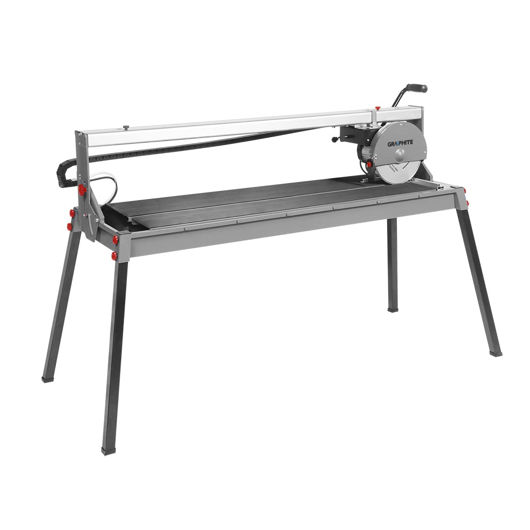 GRAPHITE Fliesenschneidemaschine 1500W 250x25 mm Schneidbereich 1200 mm max Schnitttiefe 90º/45º 52/46 mm
