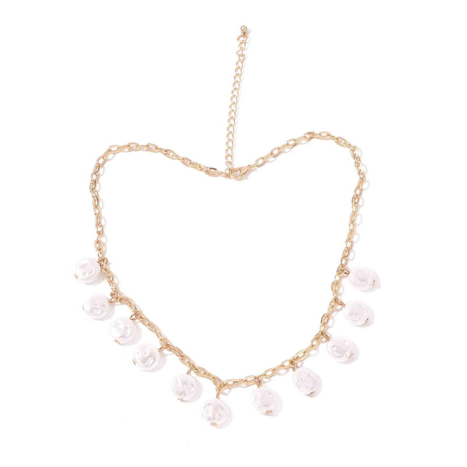 Anhänger Kette Männer Frauen Schmuck Böhmian Minimalistische Nachahmung Perlenkette