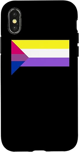 Miniatura 7 de iPhone 14 Pro Bi Colores de la bandera no binaria  Funda LGBT