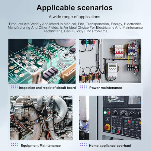 Hyuduo Cámara de Imagen Térmica, Multímetro 9999 Contajes resolución IR 192x192, Pantalla táctil IPS de 2.8 pulgadas, Diagnóstico eléctrico y mecánico miniatura 6