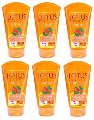 Lotus Herbals Safe Sun Sun Block Cream PA+ SPF 20_100g Lotus Herbals Safe Sun Sun Block Cream PA+ SPF 20_100g