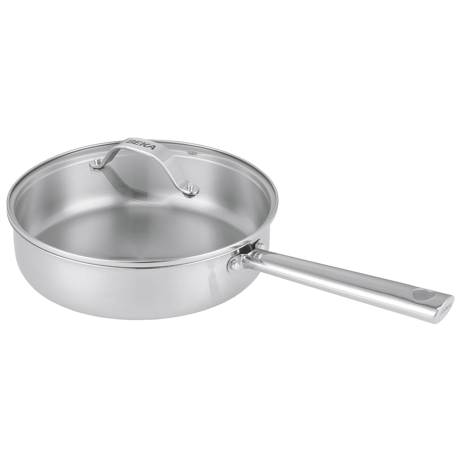 Beka CICLA, poêle inox 28 cm, antiadhésive, compatible gaz