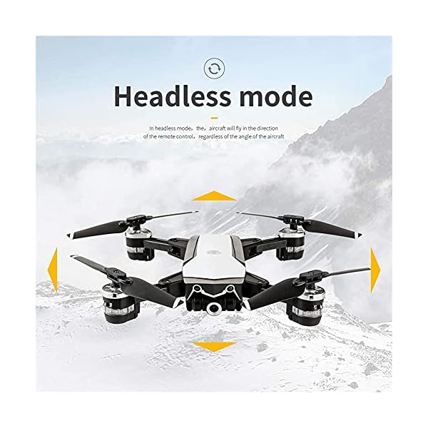 YYAI-HHJU Drohnen, Rc-Drohnen-Positionierungs-Quadcopter, Hd-Kamera-Luftaufnahmen Lange Flugzeit Auto Return Home Follow… – Bild 3