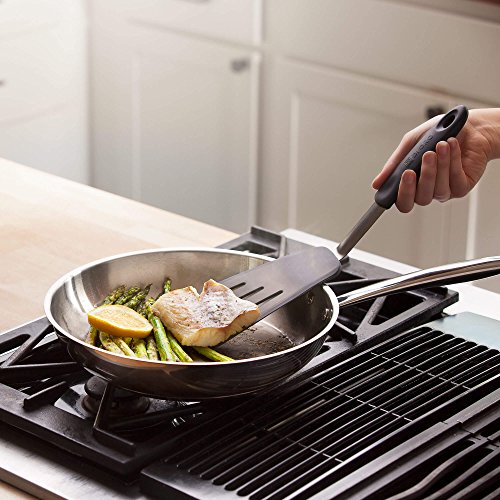 Di Oro Silicone Turner Spatula Set - Kitchen Spatulas For Nonstick Cookware - Flexible & Thin Cooking Turners For Flipping Pancakes & Eggs - 600°F Heat-Resistant & Bpa Free - Dishwasher Safe (Black) #TOP7