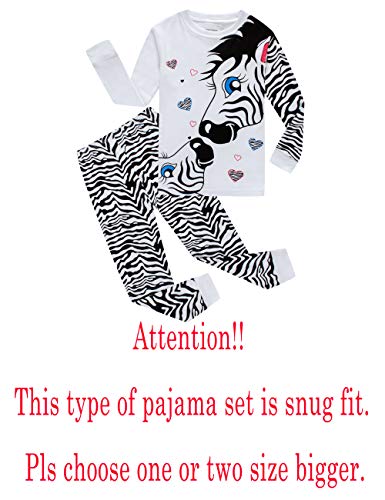 KikizYe Little Big Girls Pajamas Long Sleeve PJs Cotton Pyjamas2