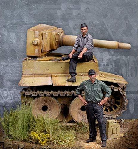 Kit modelo resina 1:35 Ancient Man Sit con 2 figuras y tanque