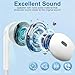 1 Pack Wired iPhone Earbuds/Wired Headphones with 3.5mm Jack Earphones[MFi Certified] with Microphone Volume Control Compatible for iPhone,iPad,iPod, Computer,MP3/4,Android Most 3.5mm Audio Devices