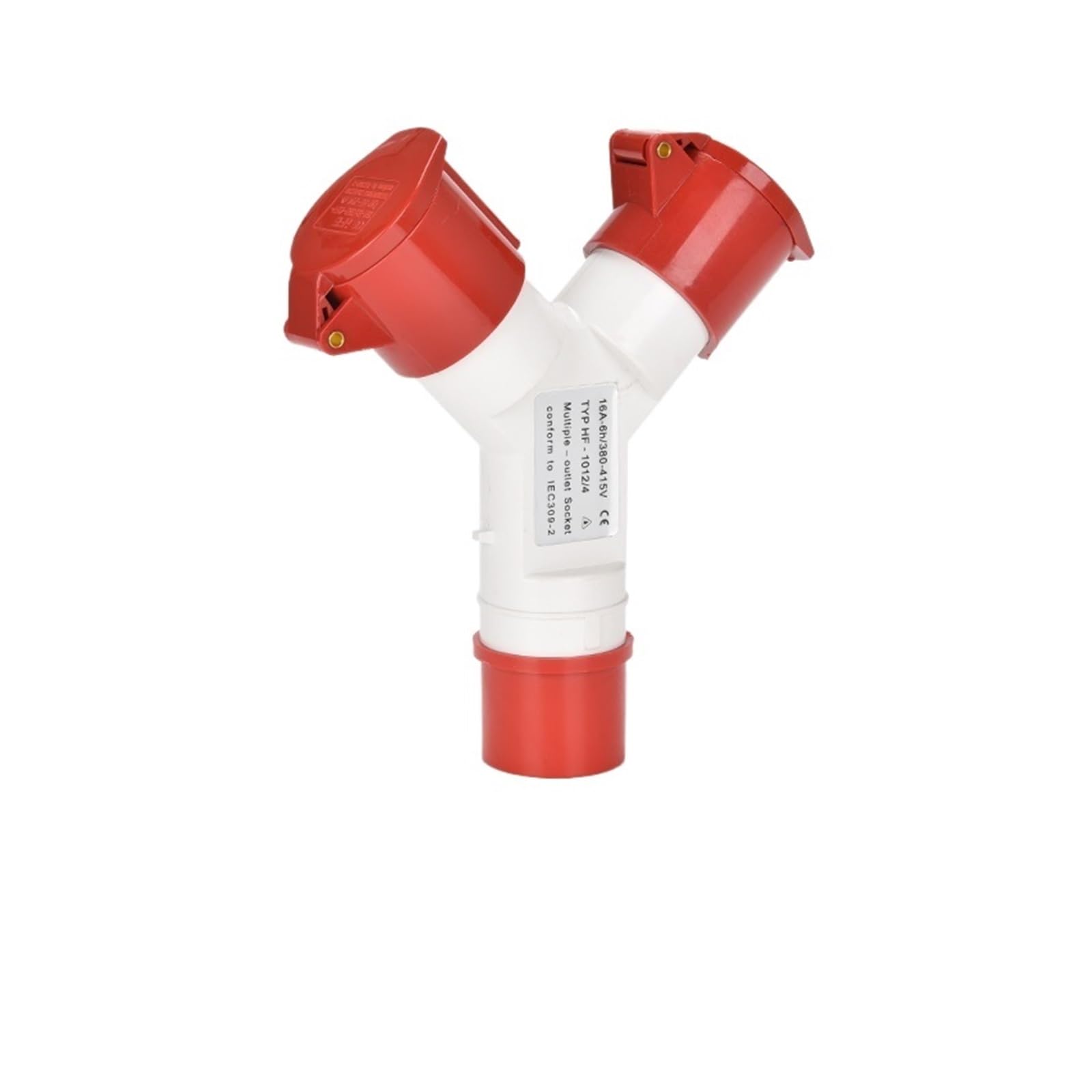 MUYTQAERG IP44 Three-Way Waterproof Industrial Aviation Plug and Socket Y-Type 1 Input to 3 3P 4P 5P 16A 32A 220V 380V(4P 32A 1to2)