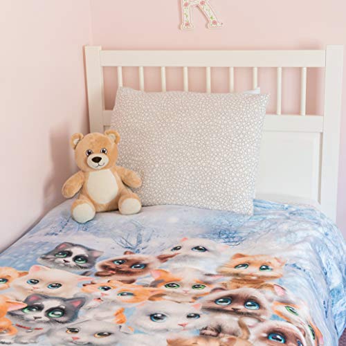 Cat Throw Blanket, Adorable Extra-Large Kitty Cat Blanket For Adults, Kids, Boys, Girls, And Kittens, Fleece Cat Blanket (50In X 60In) Warm, Cozy, And Plush Throw For Bed, Couch, And Sofa #TOP3