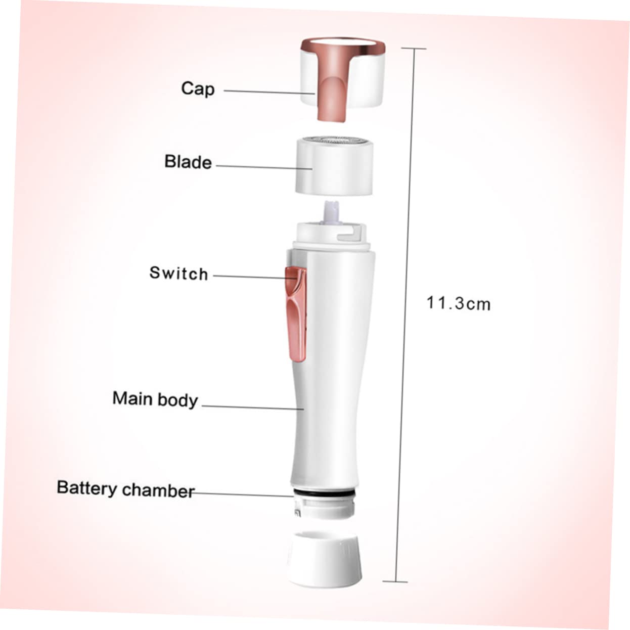 HONMEET Cordless Electric Shaver Epilator for Bikini Hair Trimmer Painless Portable