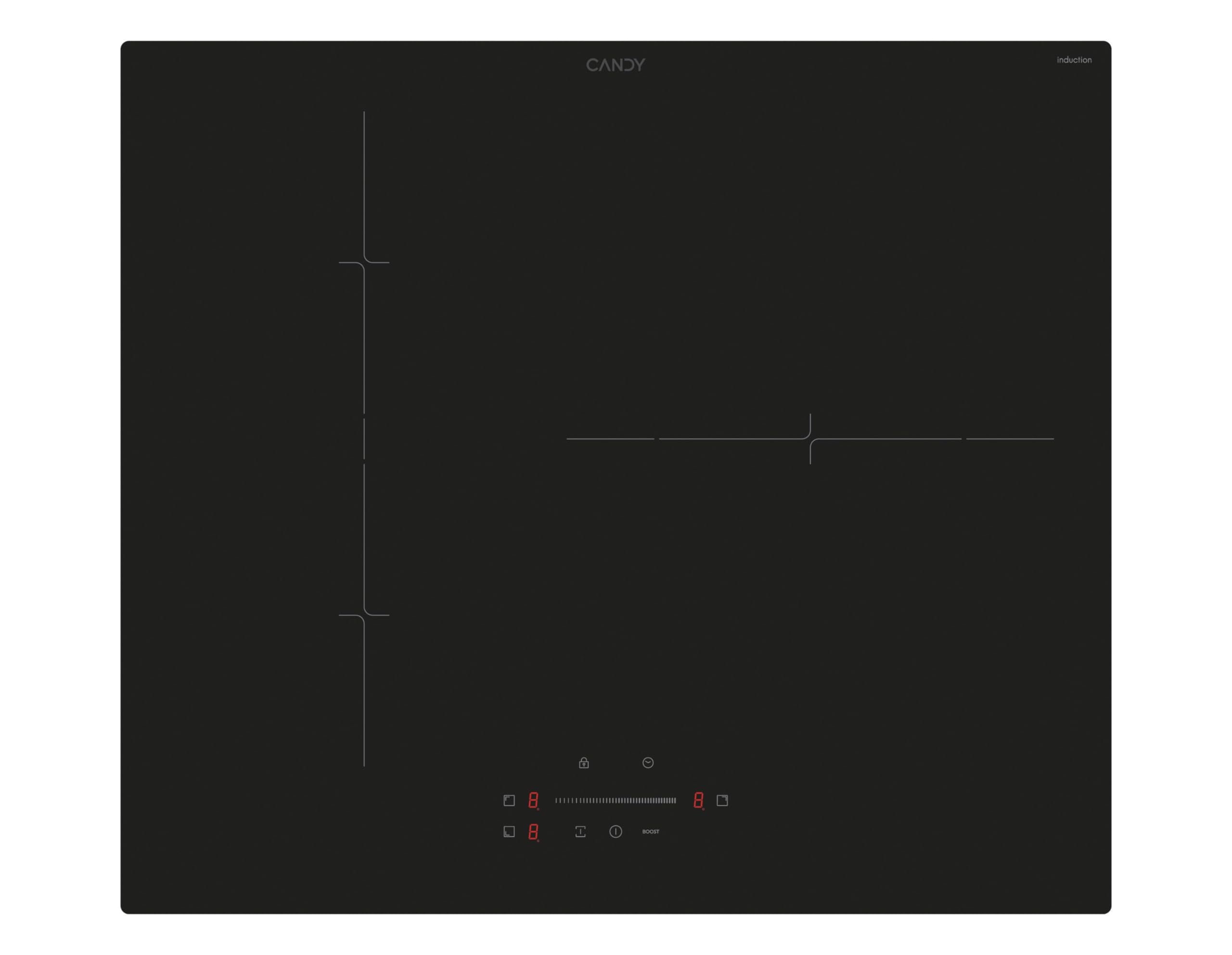 CANDY Induction Hob, Multicoloured, Standard