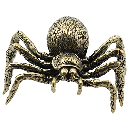 Spider Sculpture Lq Industrial Brass Spider Statue Bronze Animal Statuette Figurine Retro Copper Decor Modern Home Interior Study Office Desktop Decoration Ornament #TOP19
