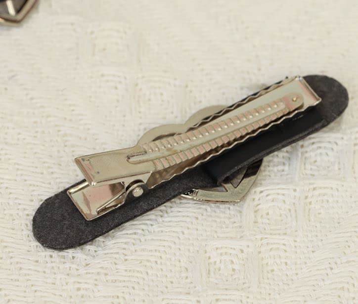 Accesorios para el cabello Gothic Lolita Lazos Pinzas para el cabello para mujeres | Negro | Accesorios para la cabeza miniatura 3