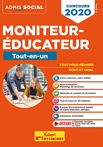 Télécharger Concours Moniteur-éducateur - Tout-en-un : Concours 2020 (Admis Social) Livre eBook France