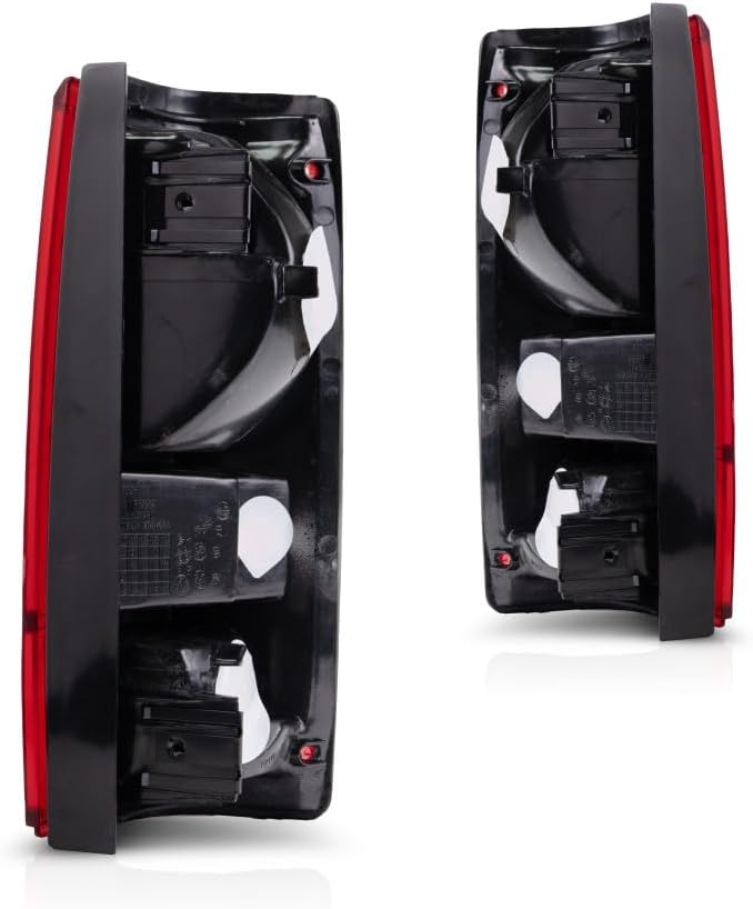 CarLights360 For 1982-1993 Chevy S10 Pair Rear Tail Lights Driver and Passenger Side Assembly Unit GM2800106 GM2801106 - replaces 915709 915710