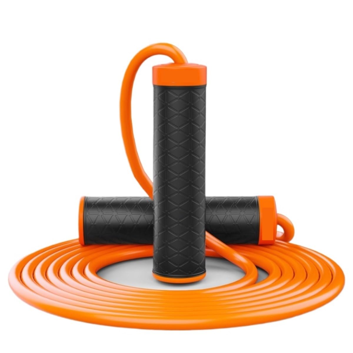 corde per saltare per adulti, Sport Fitness Allenamento Corda spessa Forza del corpo Lunghezza regolabile Saltare(Orange)