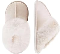 Women's Fuzzy Memory Foam Slippers Fluffy Winter House Slippers Shoes Indoor Outdoor