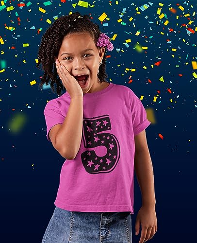 Tstars I'm 5 Superstar 5th Birthday Shirt Boy Girl Five Year Old Toddler Kids T-Shirt3