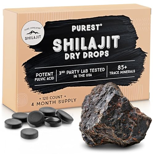 Pure Himalayan Shilajit | 100% Pure Natural Shilajit Grade A Max Potency 85+ Trace Minerals & Fulvic...