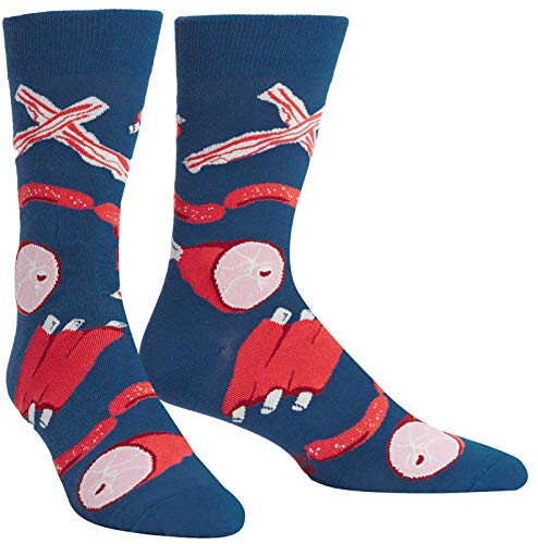 Sock It To Me Men s Nice to Meat You Pork Bacon Socks