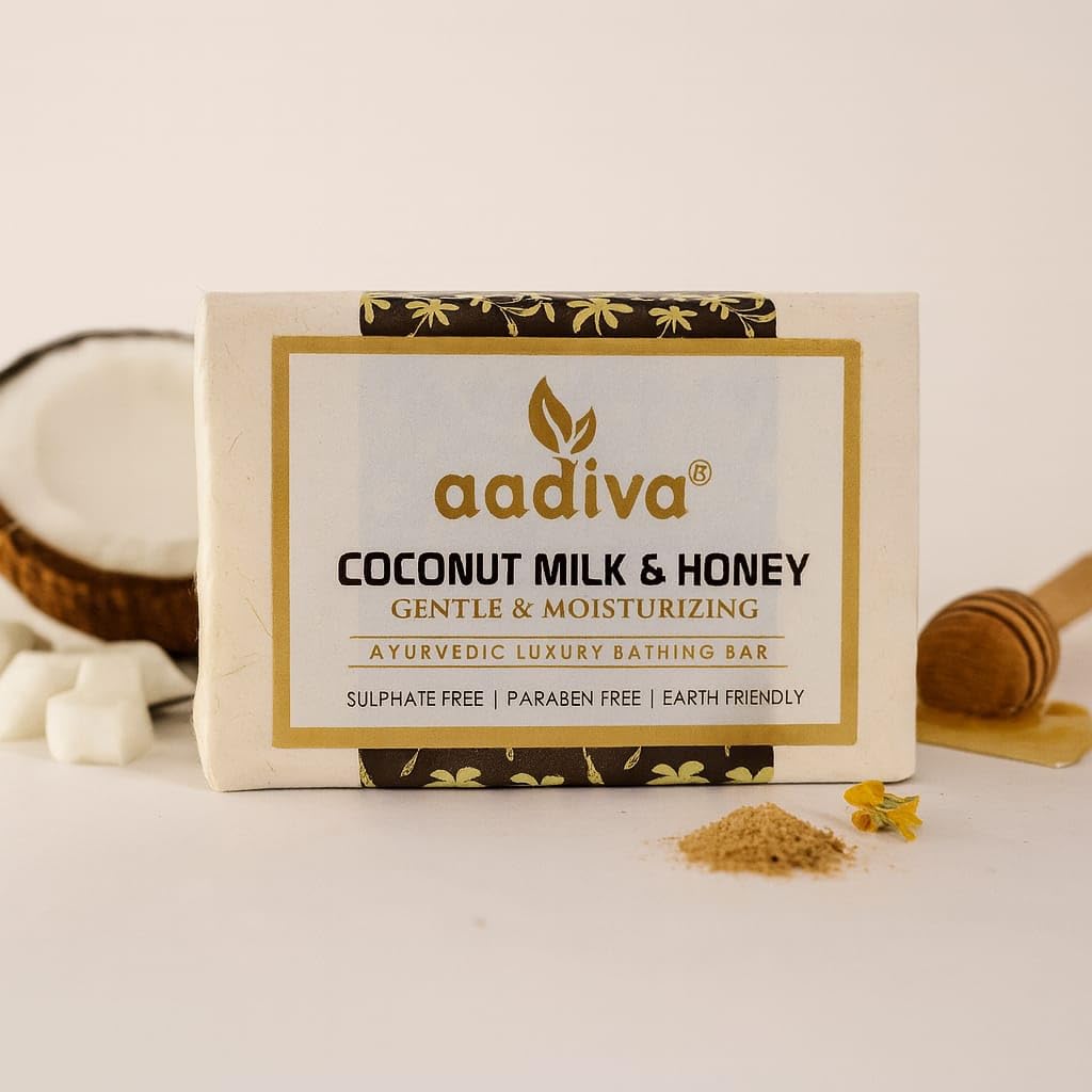 Aadiva Coconut Milk and Honey Bar Soap — Flash AI Score 93/100