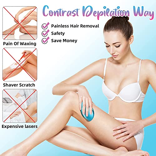 Nano Hair Remove | Hair Removal Without Shaving, Pain & Cutting | Haarentfernung Ohne Rasieren | für Männer und Frauen, physikalischer Epilierer für jeden Körperteil (Blau) - Image 5