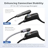 RUXELY USB C to Shokz Charging Cable Adapter 2Pack,AfterShokz Headphone Charger,Type C Magnetic Short Cord for Shockz OpenRun Pro S810,Aeropex AS800,OpenRun Mini,Open Run Air S803,OpenComm 2 UC ASC100 - Image 5