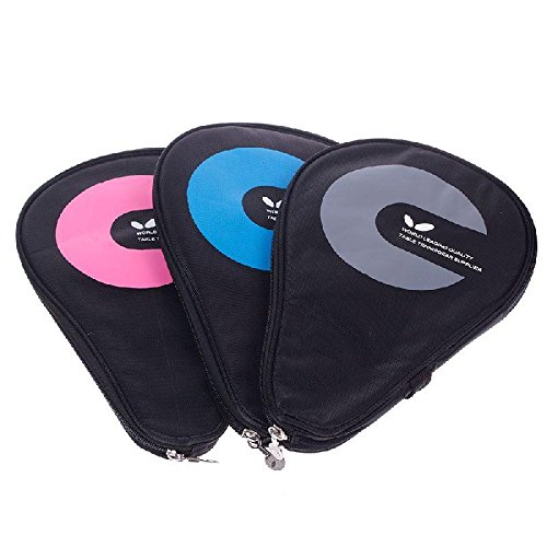 Eachbid Waterproof Table Tennis Racket Case Bag for 2 Ping Pong Paddle Bat #02