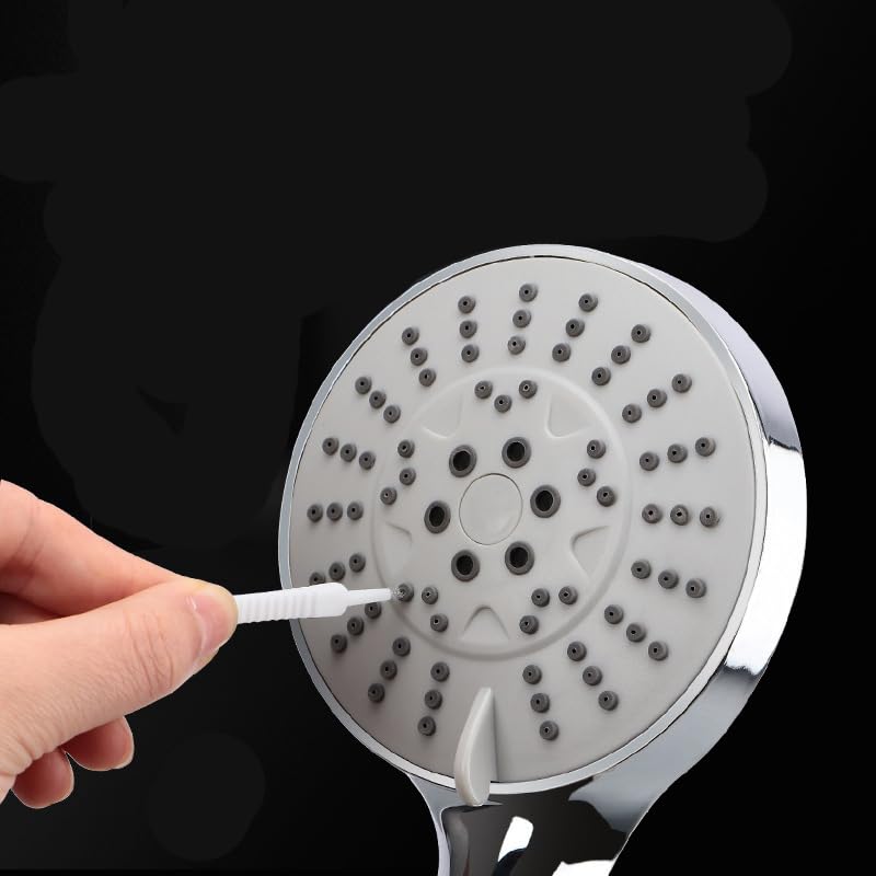 Hodaqe Polypropylene Handle Shower Head Cleaning Brush for Small Hole,Multifunctional Shower Head Cleaner Tool Anti Showerhead Cleaning Brushes Picks for Household Bathroom (20 Pcs) - Image 2 thumbnail
