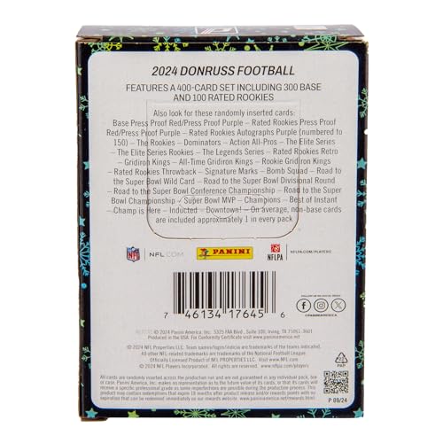 2024 Panini Donruss Football NFL Football Trading Cards Tin - Image 4