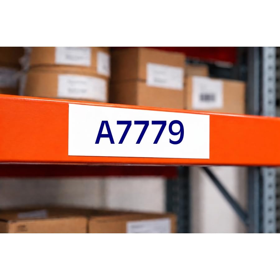 Warehouse Rack Number - A 7779|White with Blue Color Number PVC Waterproof Sticker | Size: 80mm X 200mm