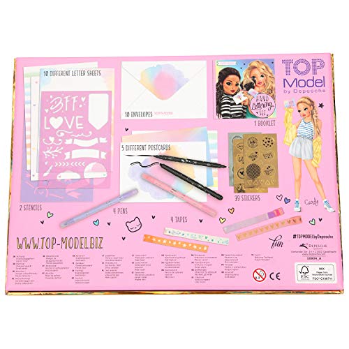 Depesche 10904 TOPModel - Handlettering Briefbox, mit Briefbögen, Briefumschlägen, Stickern, Postkarten und vielem Mehr… – Bild 5