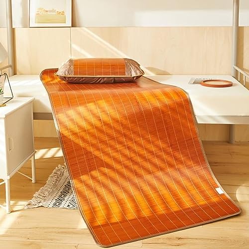 Kühlende Bambus-Matratzenauflage mit Schnellkühl-Technologie, atmungsaktiv und umweltfreundlich, perfekt für Zuhause, Schule, Wohnheim, 190 x 90 cm, bequem, Größe L, Farbe A